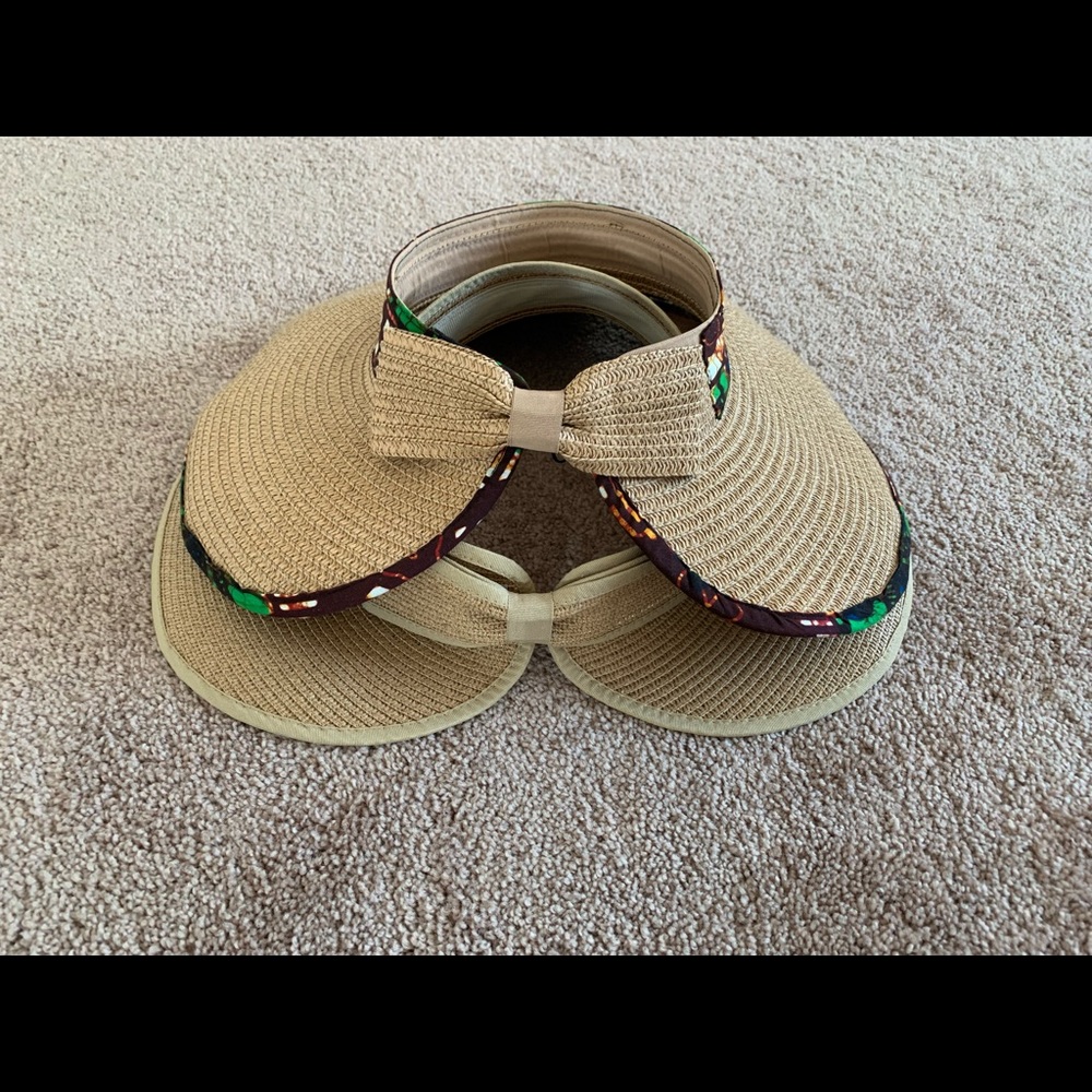 Sun Visor Hats- Bundle of Two